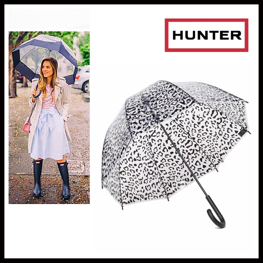 HUNTER LEOPARD PRINT LARGE BUBBLE WALKER UMBRELLA - Picture 8 of 8